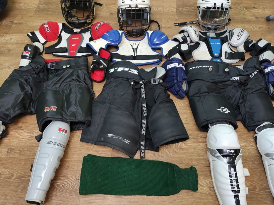 Хоккейная экипировка, защита, форма, шлемы
