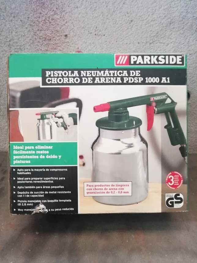 Pistola de jato de areia pneumática da marca PARKSIDE