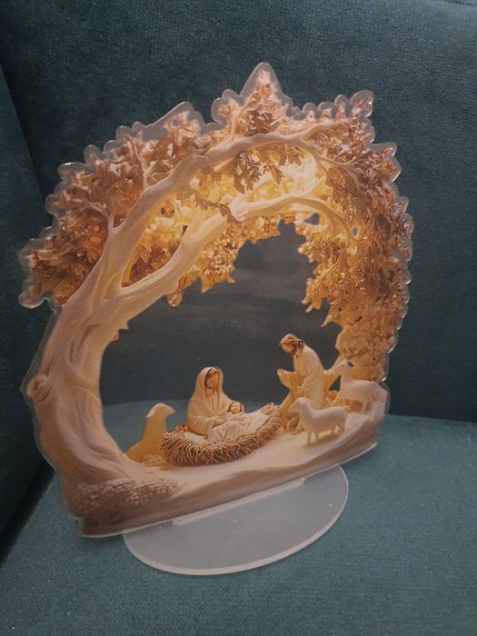 Ozdoba Zimowa Szopka Bożonarodzeniowa 2D Ozdoba Świąteczna