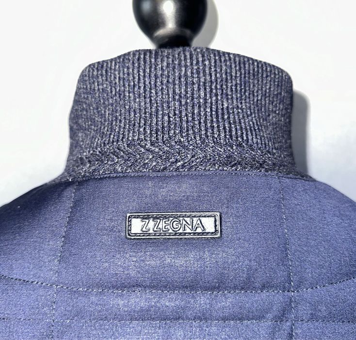 Пуховик-бомбер из шерсти Ermenegildo Zegna