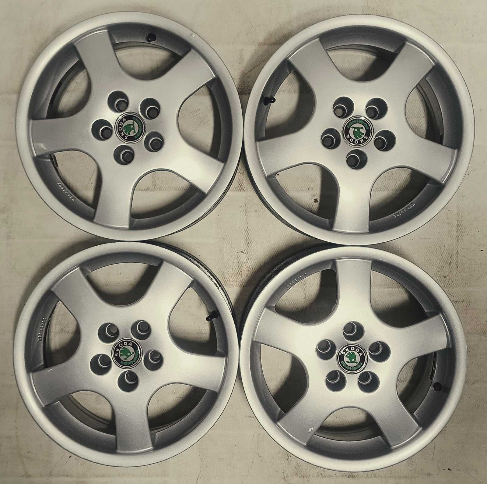 Alufelgi 15" SKODA 5x100 6.5J ET35 Octavia Fabia Roomster Felgi