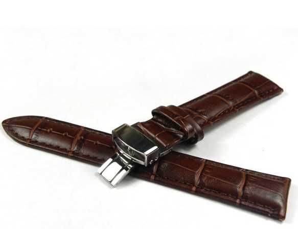 Pasek do zegarka skorzany braz 18mm 19mm 21mm 24mm