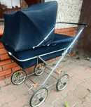 Stary retro wózek dla lalek XXL