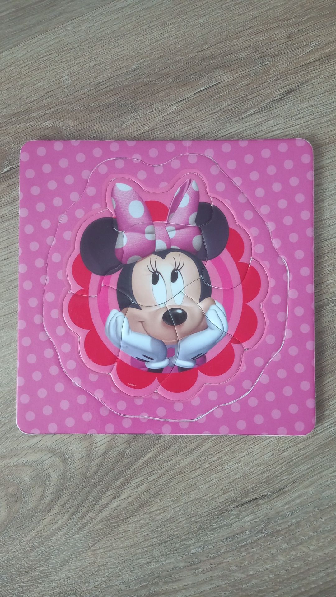 Puzzle dla maluszka - dziewczynki - myszka Minnie