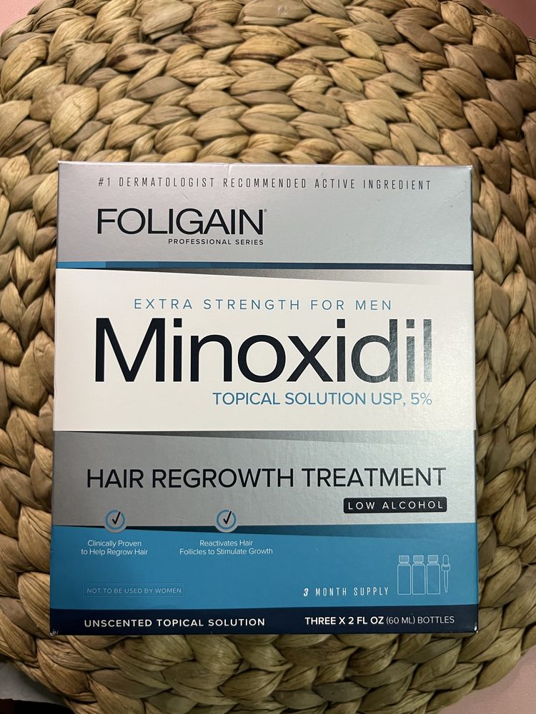 Cresximento barba e cabelo -Minoxidil