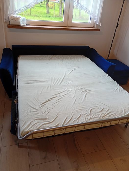 Kanapa/sofa Emma Agata meble. Stelaż włoski.+ pufa ze schowkiem gratis