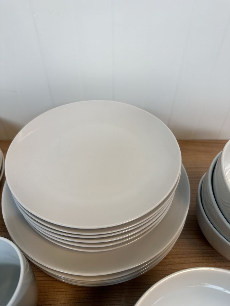 MÄSER Barca Series 30-częściowy zestaw obiadowy biała porcelana