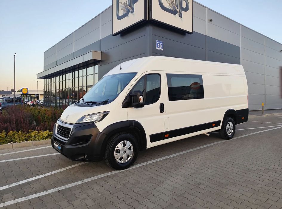 Peugeot Boxer  MAX 163KM L4H2 Maxi Brygadówka Ledy Klima Navi Czujniki