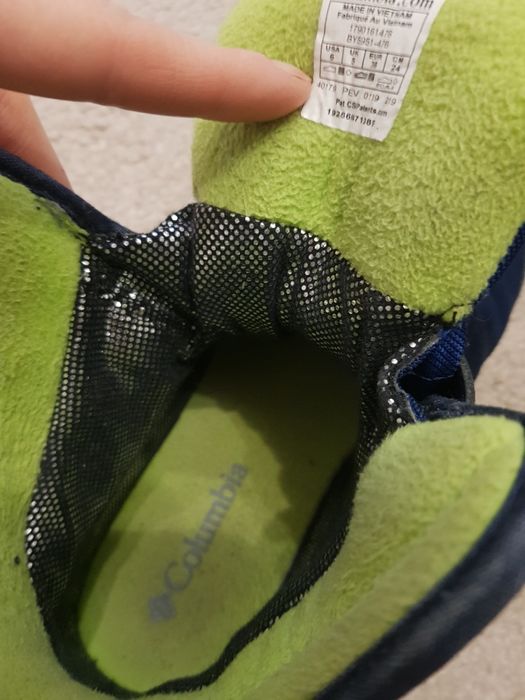 Зимние ботинки Columbia 24см.