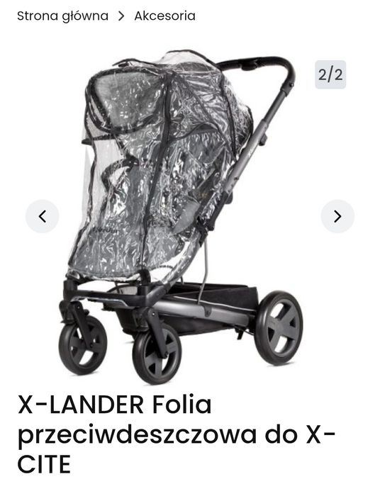 Folia przeciwdeszczowa do wózka x-lander