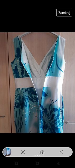 Sukienka w niebieskie kwiaty L