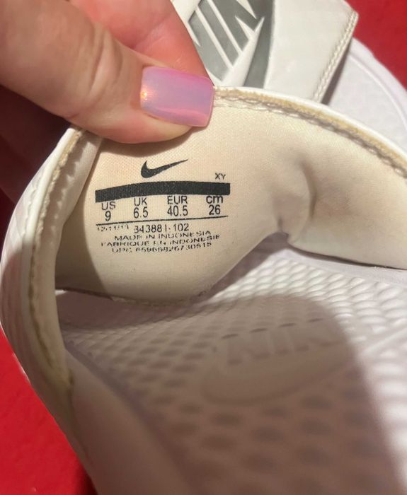 Оригинальные шлепанцы сланцы тапочки Nike 40,5 26,5см унисекс в идеале