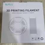 Филамент для 3D принтера SUNLU PLA 1,75 мм 1 кг пластик черный белый