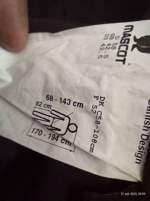 Spodnie robocze MASCOT ULTIMATE STRECH light Wright 82 C45  82 C58