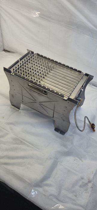 Kuchenka Grill Turystyczny Gazowy Weglowy Drewno Stal Nierdzewna