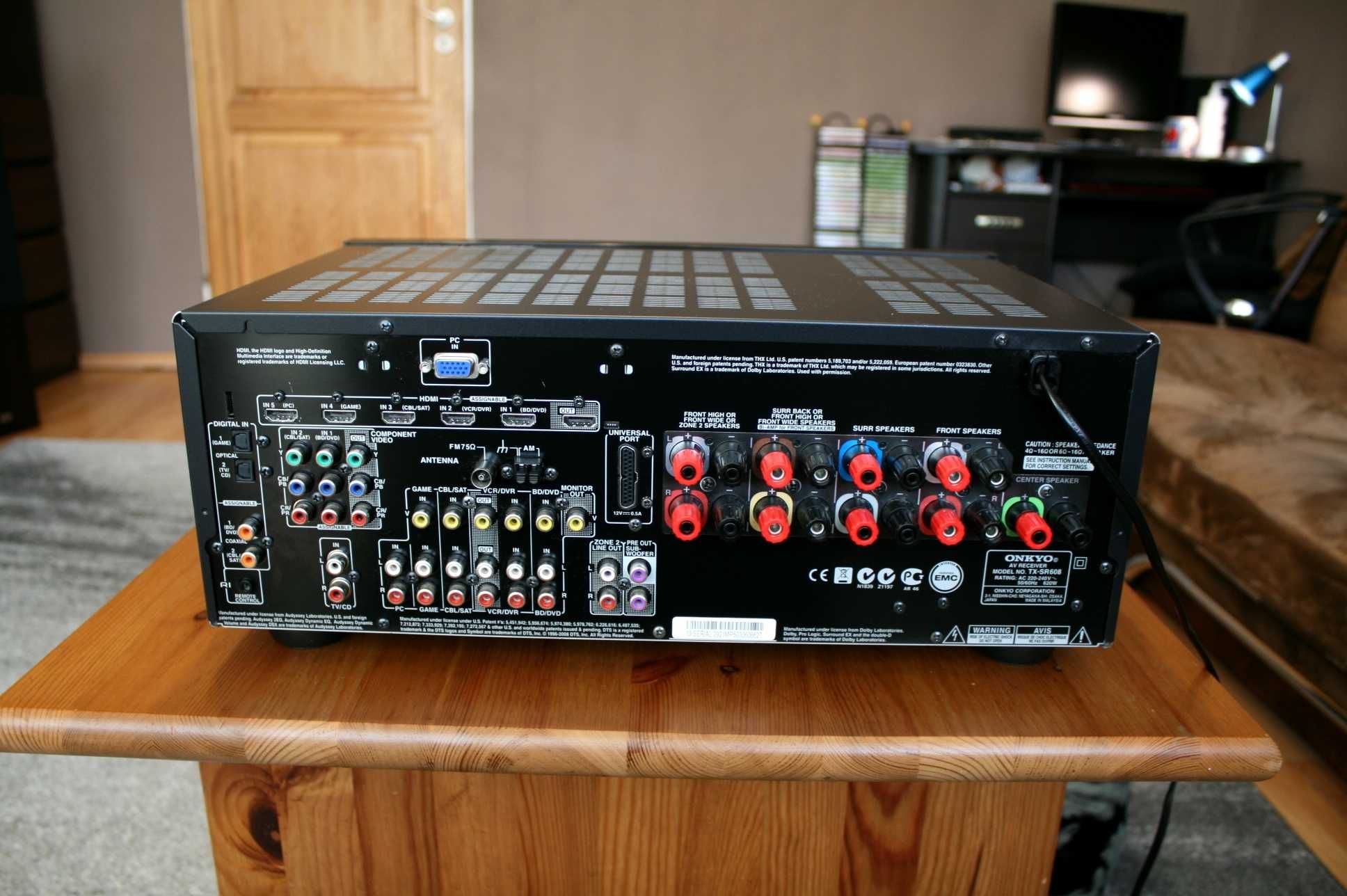 Mocny amplituner Onkyo TX Sr 607 wzmacniacz 140 watt