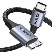 Kabel USB C / micro USB-B 3.0 Ugreen US565 5Gb/s 3A 2m - szary