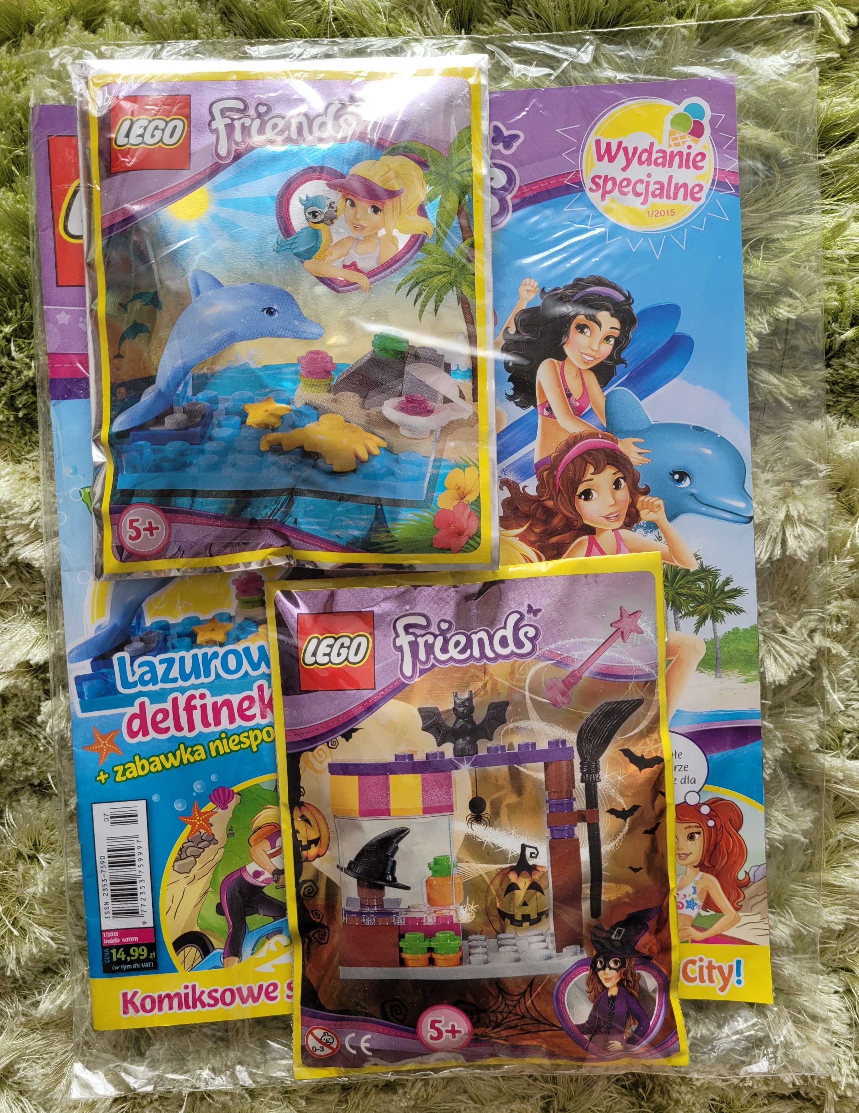 Lego Friends gazetka plus dwie saszetki klocków, nowe