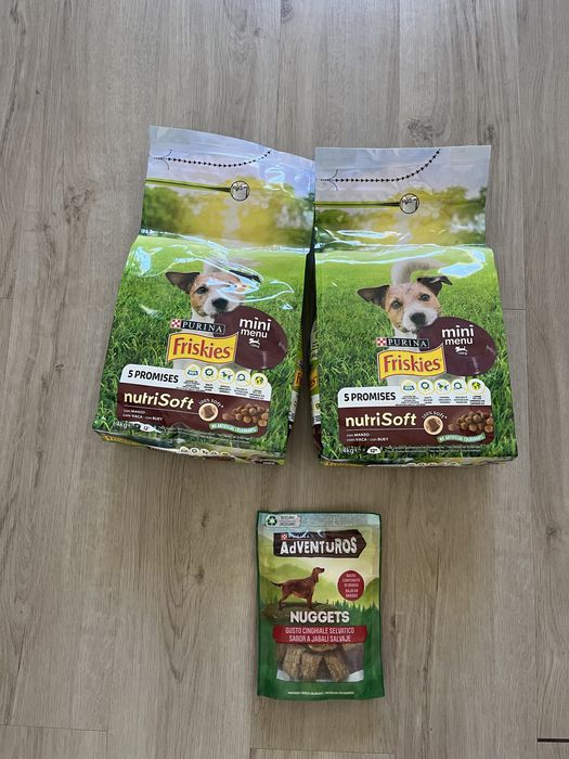 2 sacos ração cão Nutri soft