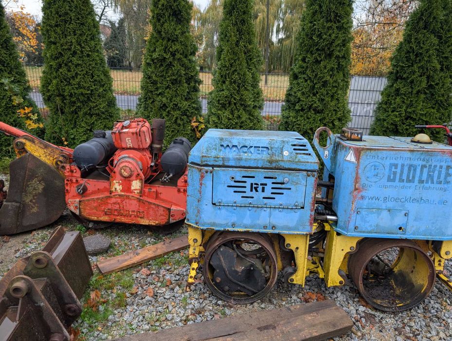 Walec drogowy Wacker RT 820 z silnikiem 12ld435 2 lombardini