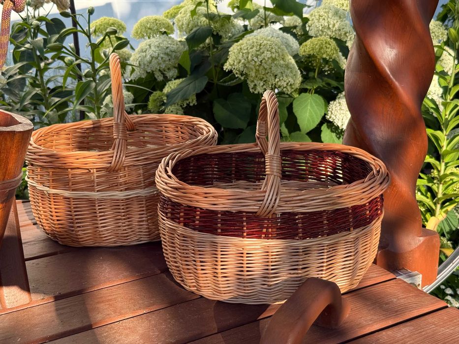 Kosz wiklinowy - koszyk ręcznie robiony