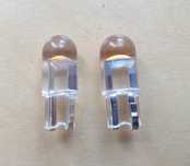 2 x żarówka LED W5W T10 żółte światło 12V