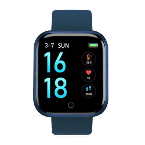 Smart Watch T80S, два браслети, температура тіла, тиск. Колір: синій