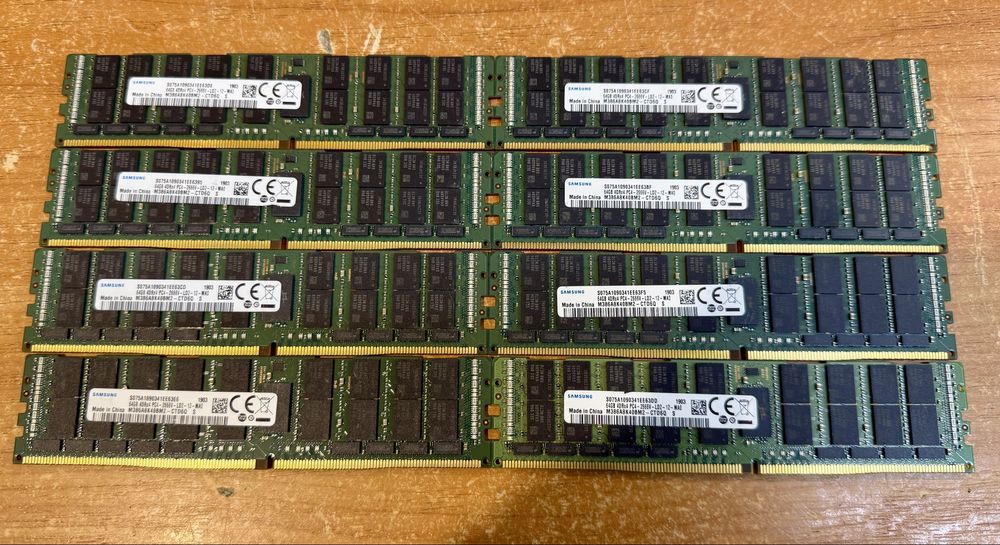 Серверная память Samsung 64Gb 4DRx4 DDR4 PC4-21300 - 2666V ECC REG