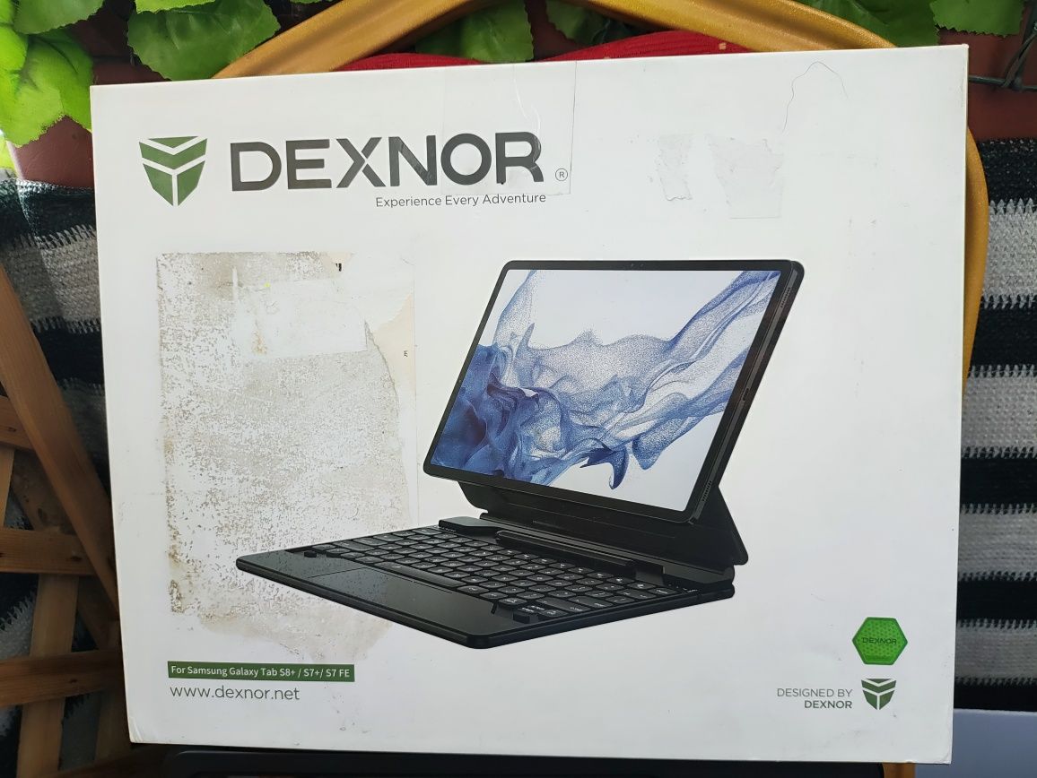 Dexnor Etui z klawiatura Samsung Galaxy Tab S9+ S9FE+ S8+ S7+ S7FE