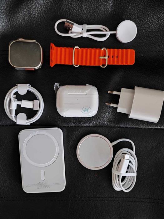 Премиум-набор X8 | Смарт-часы + Bluetooth наушники + зарядки