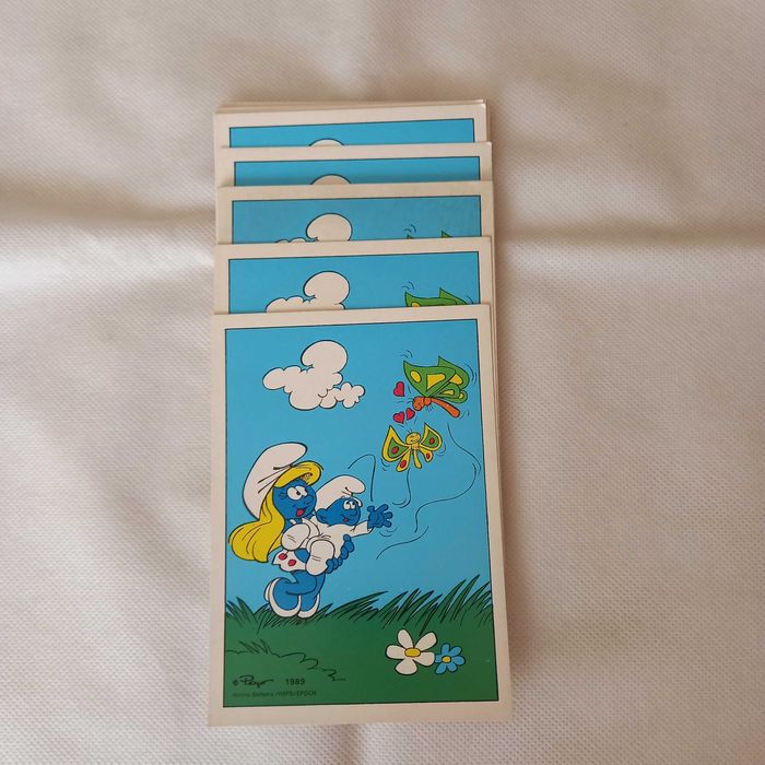 Pocztówki pojedyncze Smurfy!