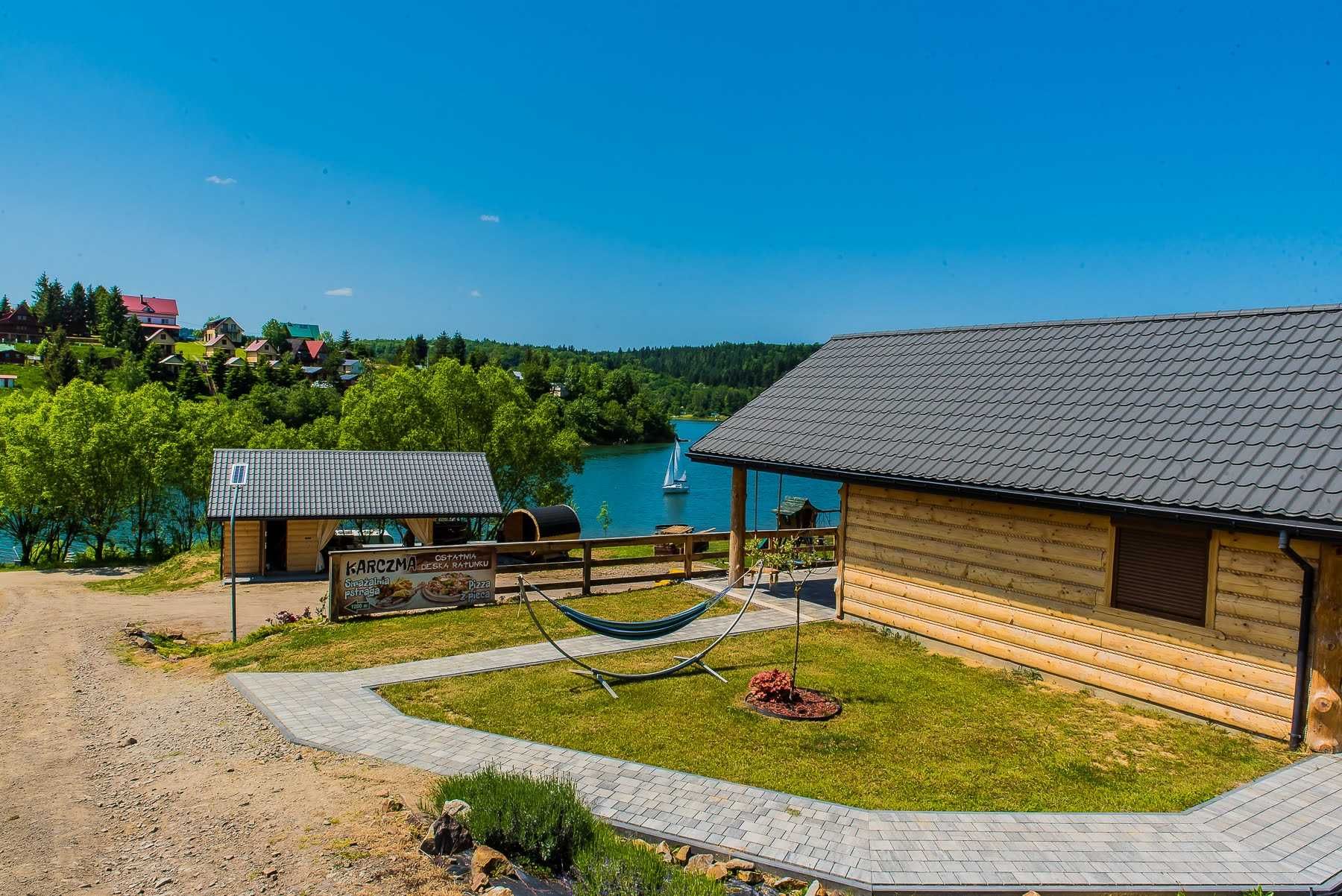 Domki w górach promocja -50% jacuzzi sauna własna plaża J, Solińskiego