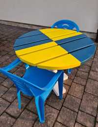 Zestaw dla dzieci stolik + krzesełka do ogrodu, pomieszczenia!