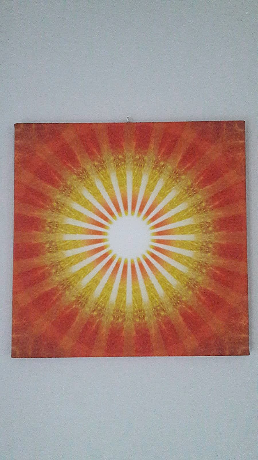 MANDALA, obraz fotografia na płótnie - słońce światło błysk symetria