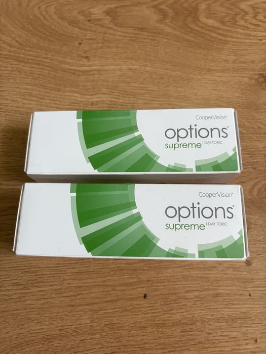 Soczewki jednodniowe Options supreme SPH -3.50 CYL -1.25