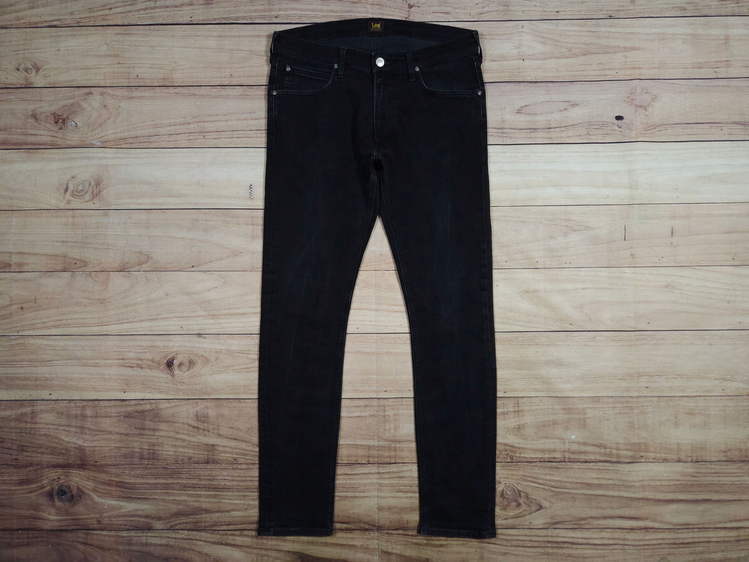 LEE Luke Spodnie Jeans Męskie Czarne r. 34/32