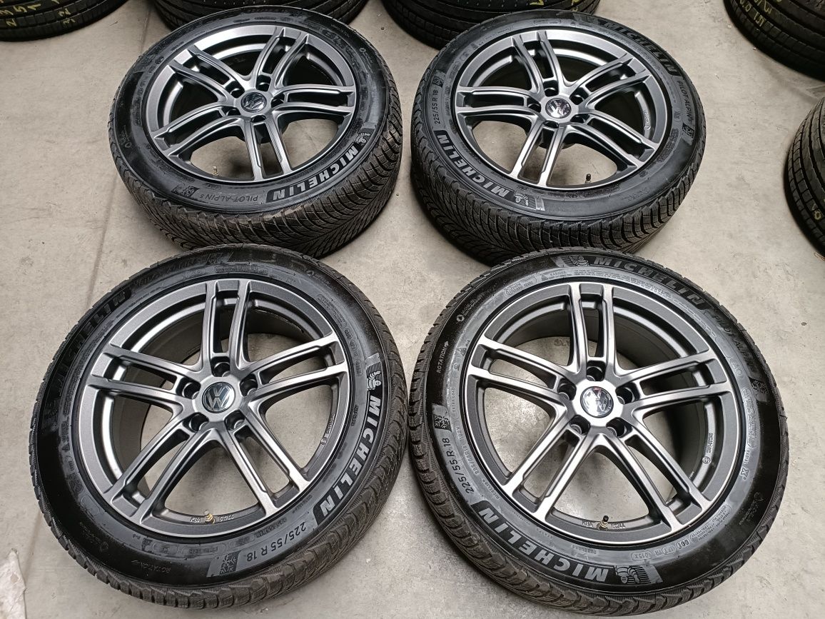 Alufelgi Koła Zimowe VW 18 cali 5x112 Passat T-Roc Tiguan Touran