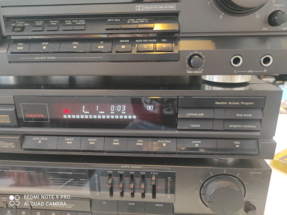 Technics Wieża Stereo . SA 160, SL P200 , RS B465. Sprawny zestaw