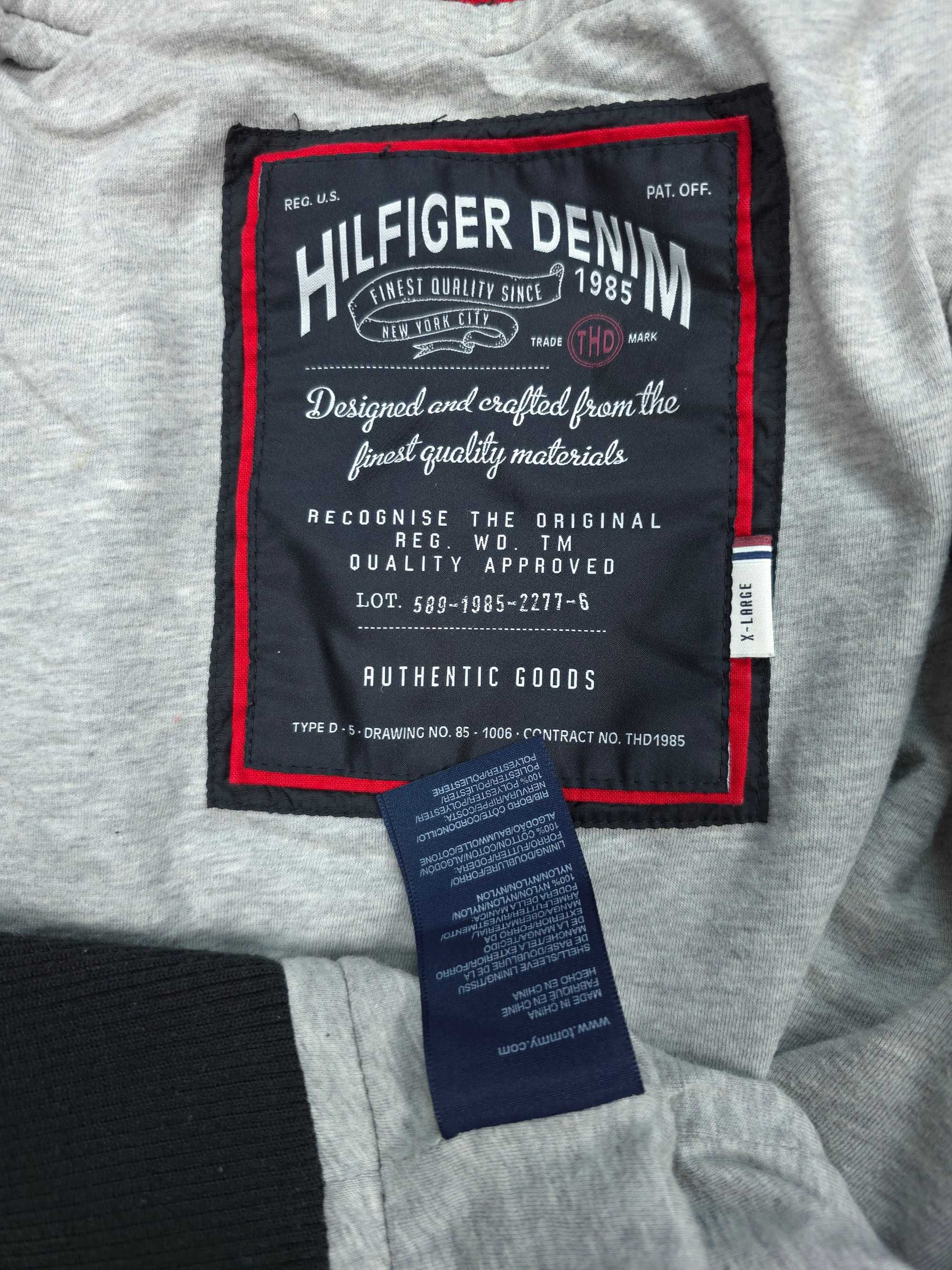 TOMMY HILFIGER Męska Kurtka Rozpinana Czarna L