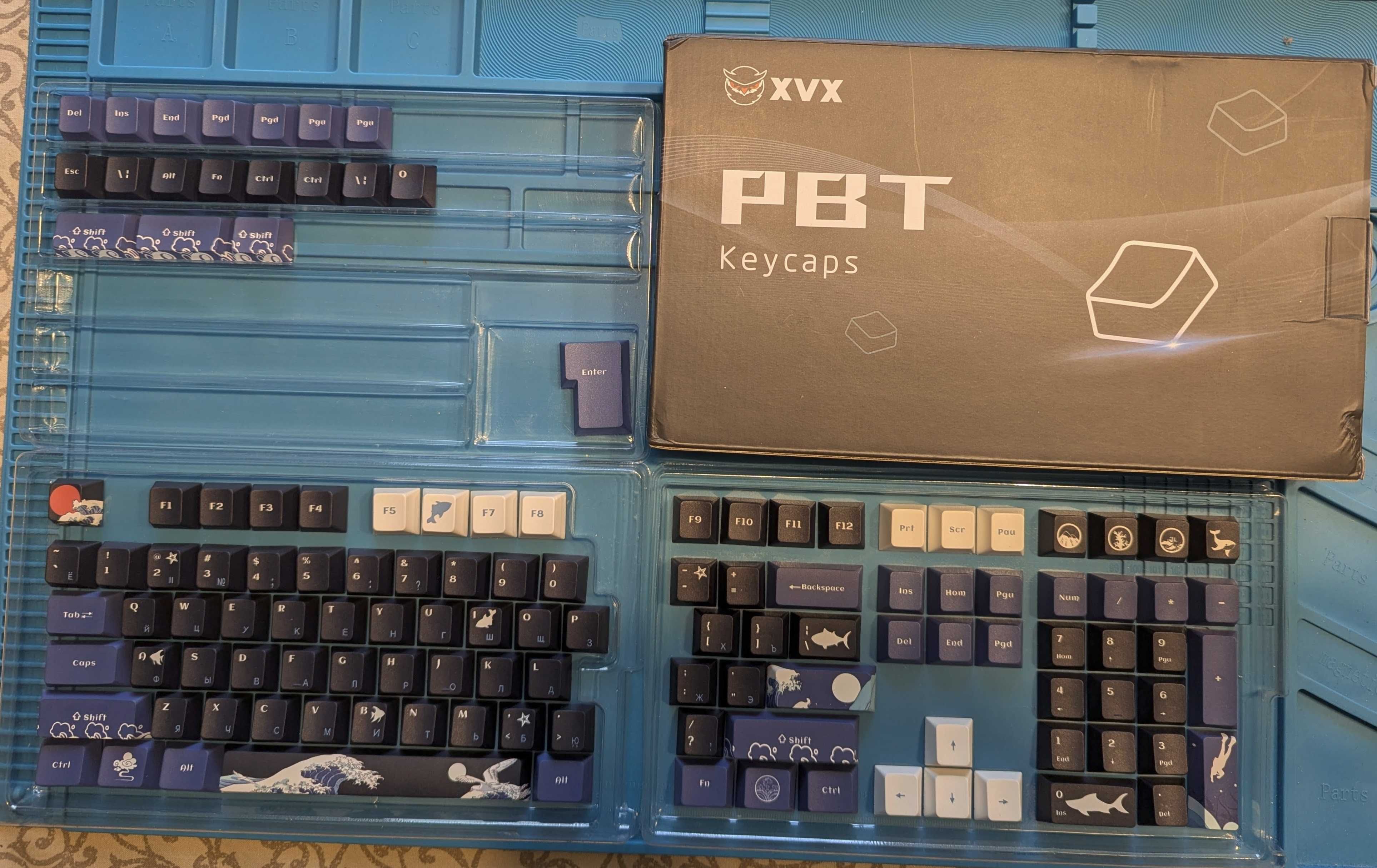 XVX Russian Cherry Double Shot PBT Keycaps (кейкапи для клавіатури)