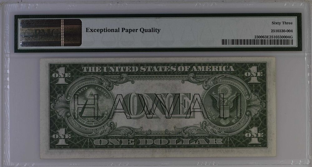 Hawaii - WWII Emergency Issue, $1 1935A Small Size