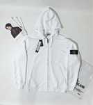 Зіп худі Stone Island | Кофта Стон Айленд | Зипка | Стоник Білий
