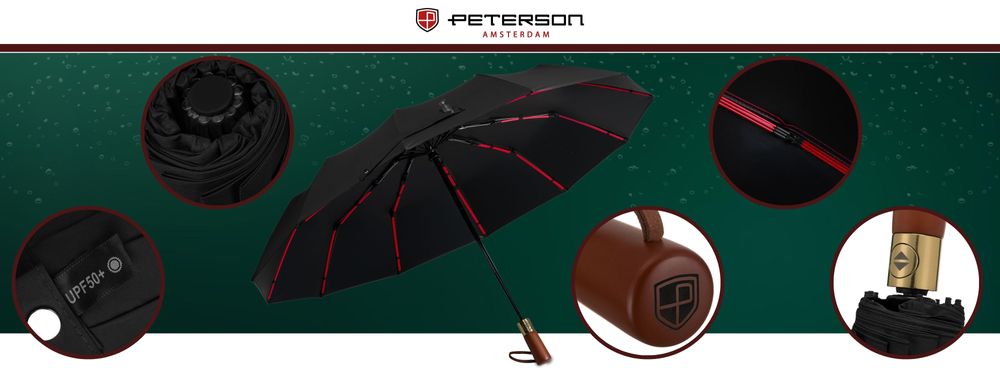 Parasolka PTN UMB-01T-6089 Black