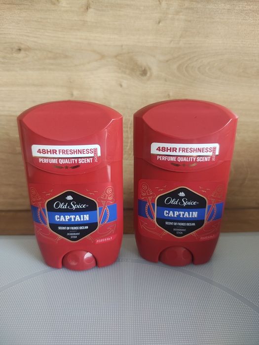 2x Old Spice Captain sztyft 50ml – nowy, męski dezodorant, długa data