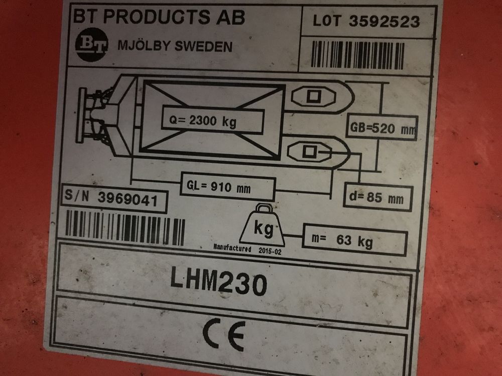 Wózek paletowy Toyota BT