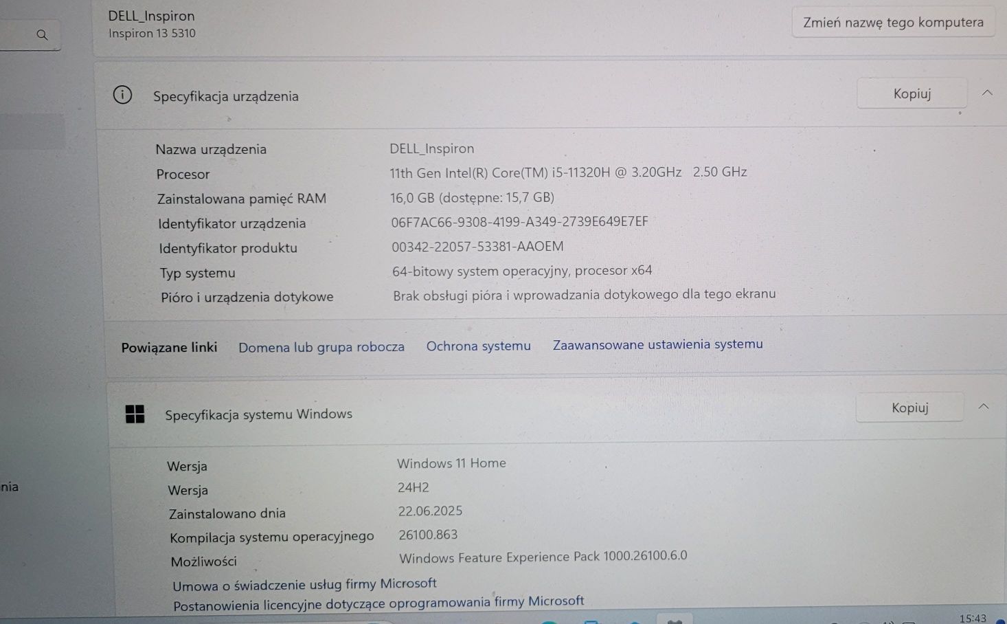 Zestaw laptop DELL Inspiron 13 5310 + akcesoria