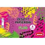 Zeszyt papierów kolorowych fluo A4 papier kolorowy 8 kolorów