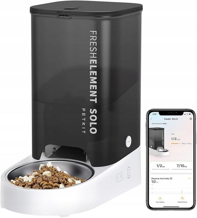 PETKIT P570 Automatyczny Dozownik Karmy dla Kotów i Psów, WiFi, 3L