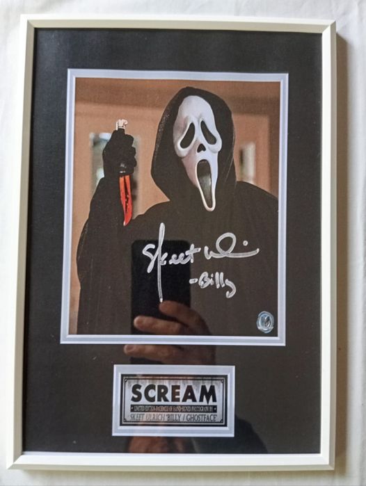 Moldura Filme Scream - Ghostface com Autógrafo (A4)
