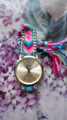 Яркие часы Geneva, для девушки, летние часики, подарок любимой, хиппи